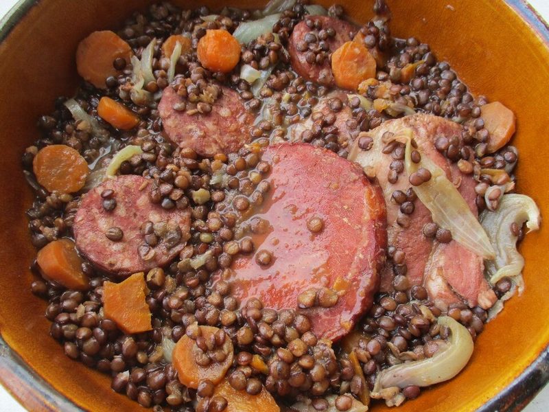 Petit salé aux lentilles